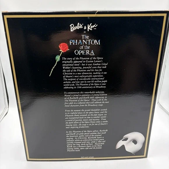 Barbie & Ken Phantom of the Opera Fao Schwartz Limited Collectible Edition 20377 - Picture 12 of 16